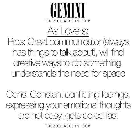 pros and cons of dating a gemini