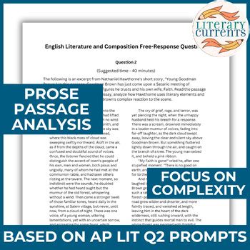 Download Prose Passage Analysis For Igcse Literature 