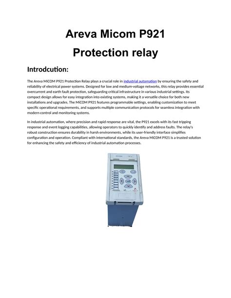 Full Download Protective Relay Application Guide Areva 