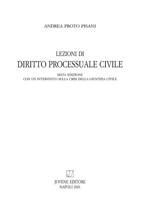Read Online Proto Pisani Lezioni Di Diritto Processuale Civile Pdf 