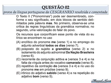Prova Da Cesgranrio