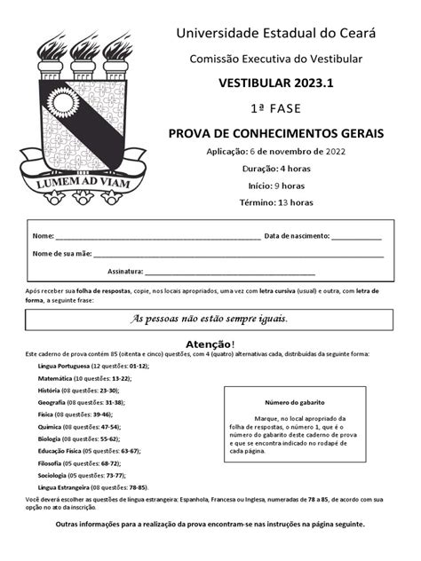 Prova Da Uece