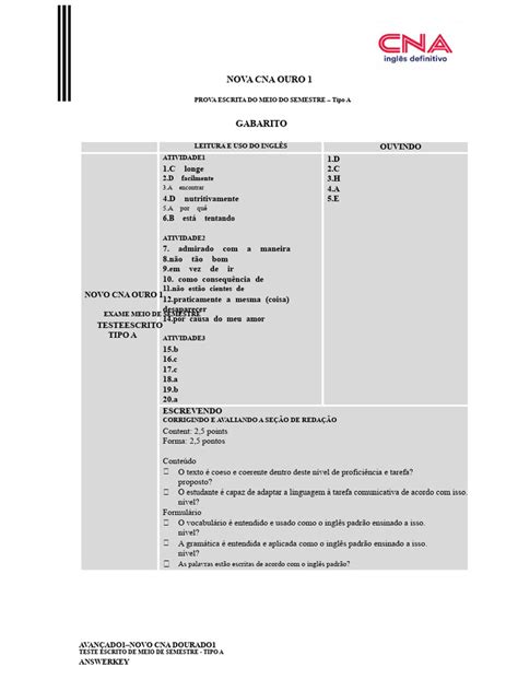 Prova Do Cna