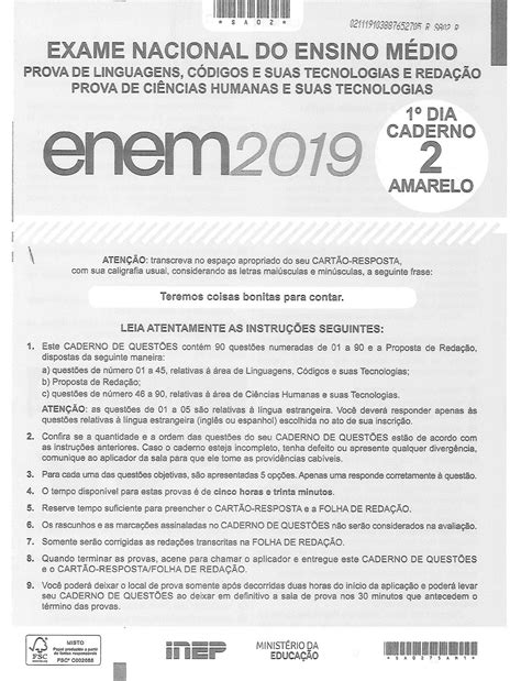 Prova Enem Pdf