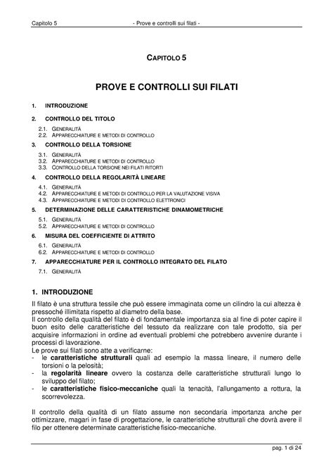 Full Download Prove E Controlli Sui Filati Pratotextile 