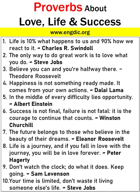 Proverbs About Life Lessons
