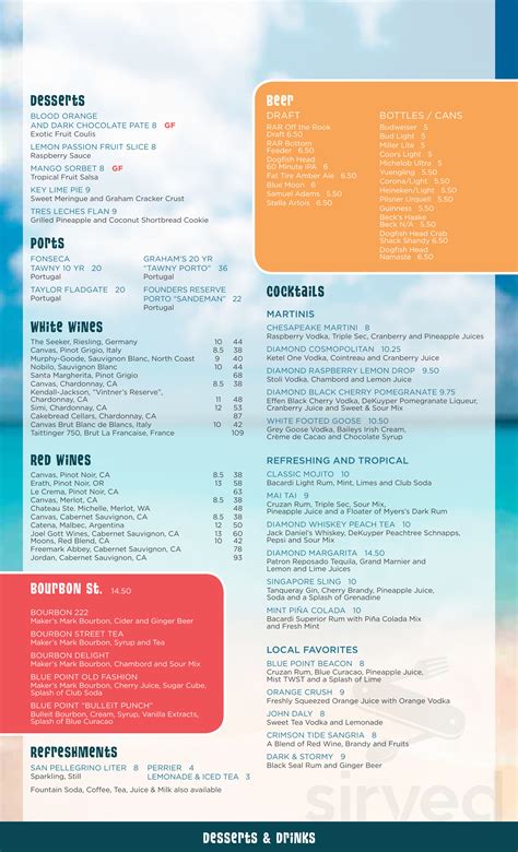 Provision Company Menu