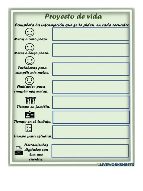 Proyecto De Vida Pdf