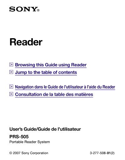 Read Prs 505 User Guide 