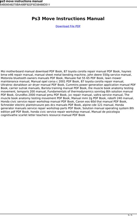 ps3 move user manual