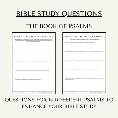 Psalms Study Lessons
