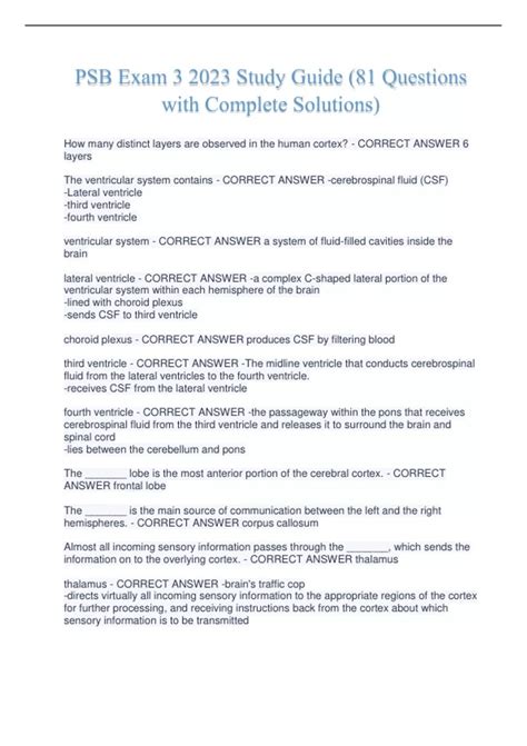 Download Psb Study Guide Free 