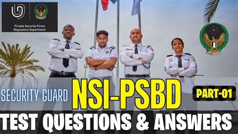 Read Online Psbd Security Guard Exam Sample Paper 