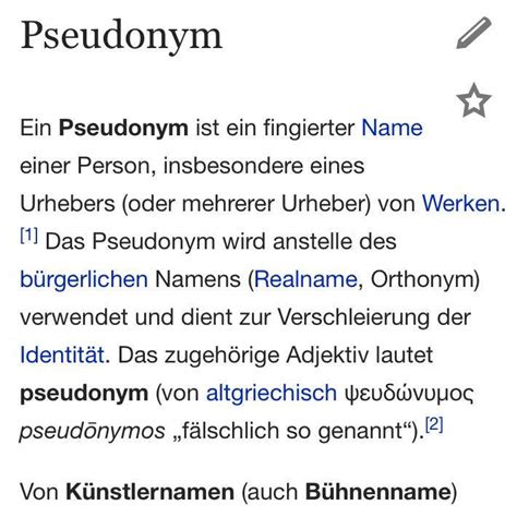 pseudonym bedeutung auf deutsch