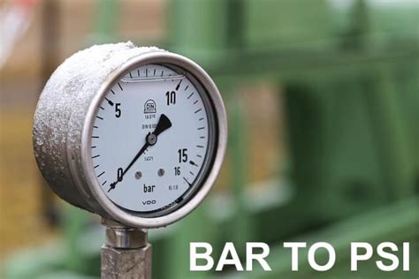 psi to bar Pressure Conversion Instrumentation basics.