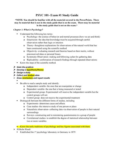 Psych 1 Chapter 8 Study Guide Cabrillo College