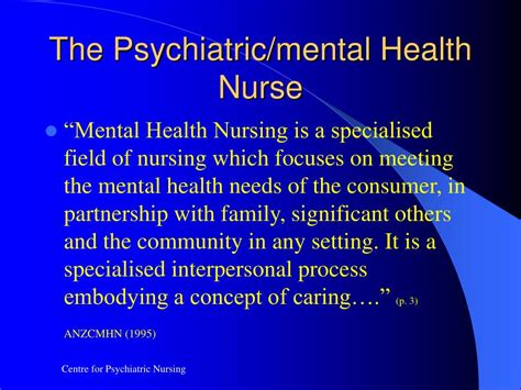 Psychiatric Nursing Definition