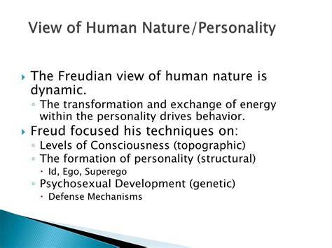 Psychoanalysis View Of Human Nature
