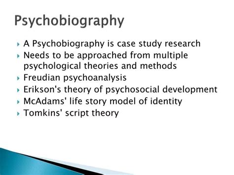 psychobiography presentation topics