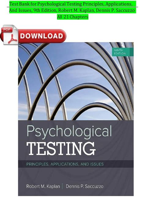 Psychological Testing Principles Applications And Issues 7th Edition