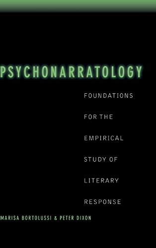 Full Download Psychonarratology Foundations For The Empirical Study Of Literary Response 