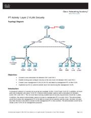 Full Download Pt Activity Layer 2 Vlan Security Answers 