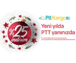 ptt kargo yılbaşı indirimi 2020