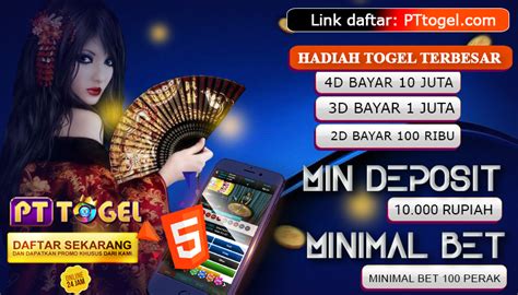 PTTOGEL : SITUS BANDAR TOGEL ONLINE TERBAIK DAN SLOT ONLINE MUDAH