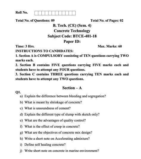 Ptu Previous Year Question Paper