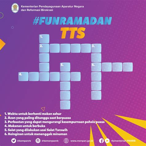 PUASA TTS - TTS Bulan Ramadhan - Dunia Ilmu