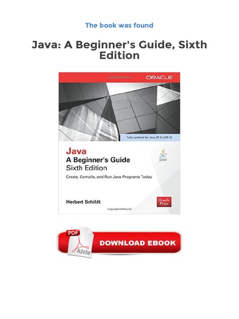 Download Pub 03 Download Java A Beginners Guide Sixth Edition 