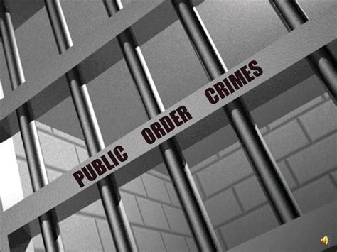 Public Order Crimes