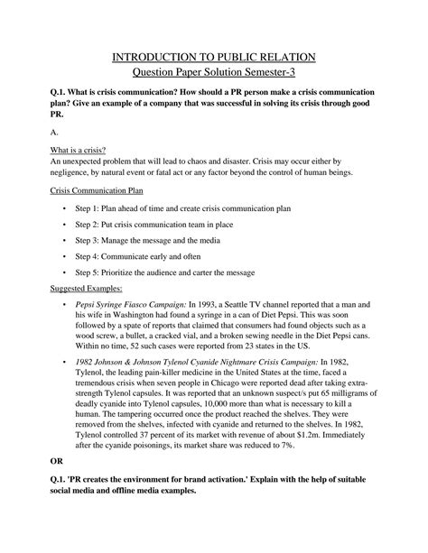 Public Relation Test Question For Winnipeg Transit