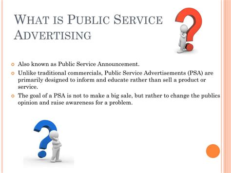public service advertisement ppt