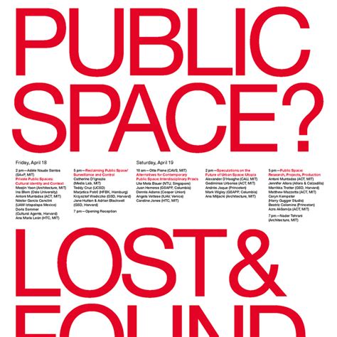 Public Space Lost And Found
