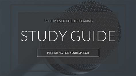 Public Speaking Study