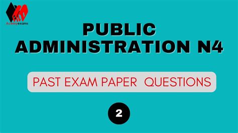 Download Public Administration N4 Final Exam Question Paper 