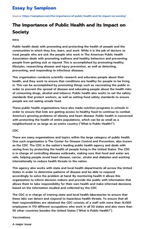 Full Download Public Health Paper 