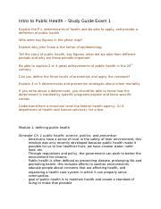 Read Online Public Health Study Guide 