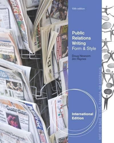 Read Public Relations Writing Form Style 