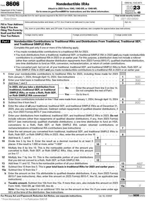 Publication 590 A 2023 Contributions To Individual Retirement W  Worksheet - W$ Worksheet