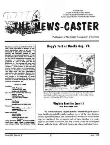 publication of The Castor Association of America - FamilySearch