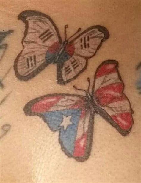 Puerto Rican Butterfly Tattoos