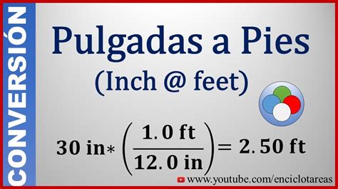 Pulgadas A Pies