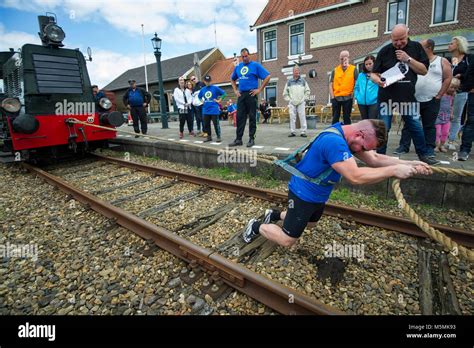 pulling a train