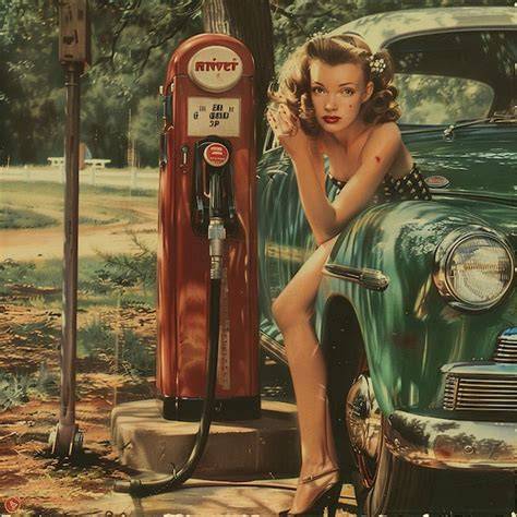 pumping gas nude