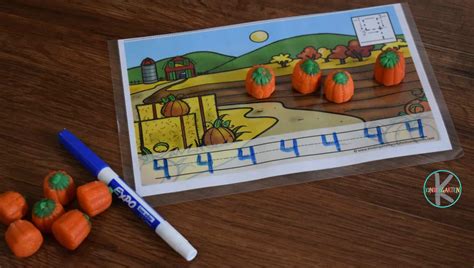 Pumpkin Candy Count And Trace Kindergarten Worksheets And Pumpkin Counting Worksheet - Pumpkin Counting Worksheet