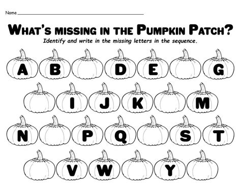 Pumpkin Pie Abc Free Printable Missing Letters Worksheets Missing Letters Worksheet For Kindergarten - Missing Letters Worksheet For Kindergarten