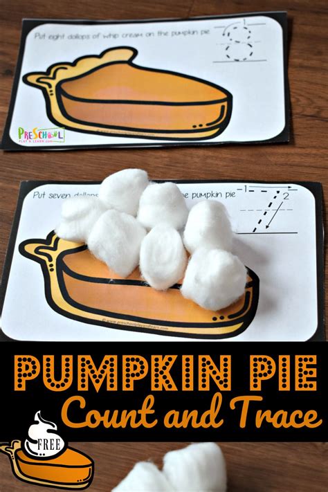 Pumpkin Pie Counting Activity Count And Trace Free Pumpkin Counting Worksheet - Pumpkin Counting Worksheet