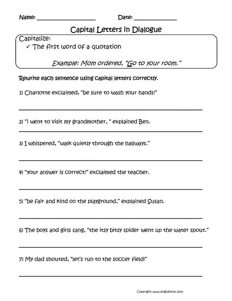 Punctuating Dialogue 6th Grade Practice 1 260 Plays Dialogue Punctuation Worksheet 6th Grade - Dialogue Punctuation Worksheet 6th Grade